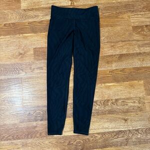 Black Zebra Patterned Leggings SAVVI size M